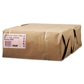 General GX8500#8 Paper Grocery, 57lb Kraft, Extra-Heavy-Duty 6 1/8x4 1/6 x12 7/16, 500 bags