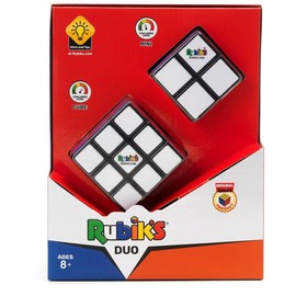 Cubo di Rubik, Duo Pack con l'Originale 3x3 e il Mini 2x2, Classico Rompicapo ad Abbinamento di Colori, per Adulti e Bambini dagli 8 Anni in su