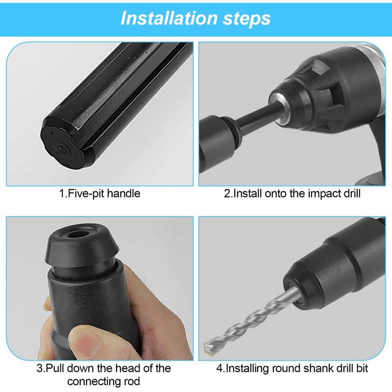 SDS Max to SDS Plus Drill Chuck Adapter, 220mm SDS