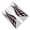 Shark Teeth Mouth Sticker Fishing Boat Canoe Car Kayak Accessories,