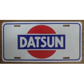 Vintage Datsun License Plate Embossed Metal New Old Stock 210 240 510 620 #2706