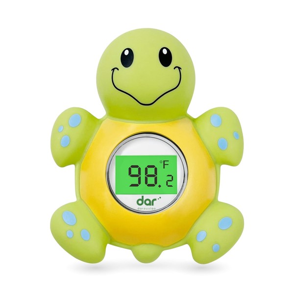 dar darouxiao Baby Bath Thermometer,Water Temperature Thermometer with Fahrenheit and Celsius Display,Safety Floating Toy,Bath Tube Thermometer for Infant,Toddler,New Baby Essentials (Tortoise)