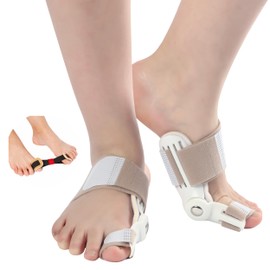 SIGERPAMA Bunion Corrector for Women & Men – Adjustable Big Toe Splint for Bunion Relief & Alignment, Non-Surgical Hammer Toe Straightener with Toe Elastic Bands, Day & Night Support for Adults