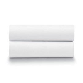 Ella Jayne 300 Thread Count 100% Cotton Percale Cool and Crisp Pillowcase Set of 2 - White - Standard/Queen (20″x27″)