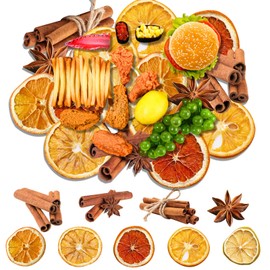 Gersoniel 180 Pcs Autumn Parchment Paper Leaves 8.7 x 4.3 in Thanksgiving Dried Lemon Slices Cheese Board Leaves Cinnamon Charcuterie Cheese Leaf for Festival Party Table Decorative Serving(Fall)