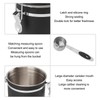Airtight Coffee Canister 1.2L 304 Stainless Steel Coffee Bean Storage