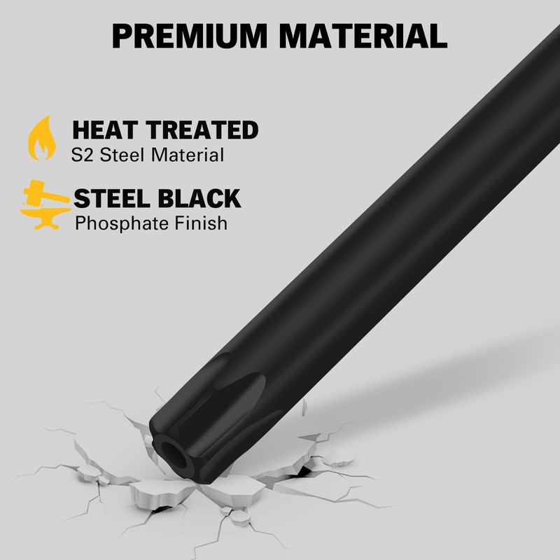 ELEAD 11-Piece Torx Star Allen Wrench Set with Extension Bar,