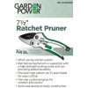 Garden Power Premium Heavy Duty Ratchet Pruning Shears, Professional Hand