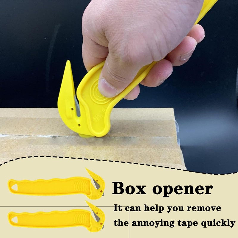 4PCS Box Cutter, Compact Aesthetically Pleasing Portable Box Opener Ttool,