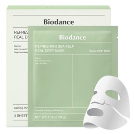 Biodance Refreshing Sekel Pre Deep Mask (4 Pieces) | Soothing | Skin Barrier Strengthening | Sleeping Pack | Korean Cosmetics | Hydrogel Mask | Sheet Mask