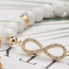 Lepida Infinity Symbol Pendant Women's Bracelet 8mm White Turquoise Beaded