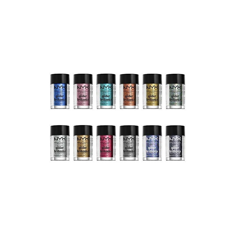 NYX Professional Makeup, Glitter para rostro y cuerpo, Tono Ice,
