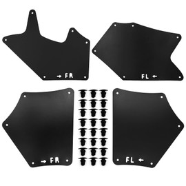 Aspaton Front Splash Guards Fender Liner Shields w/Clips Compatible with 2007-2022 Tundra Sequoia Apron Seal Mud Flaps Mudflaps Mudguards 4Pcs 53737-0C030 53736-0C030 53739-0C020