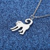 WUSUANED Cute Monkey Necklace Chimpanzee Necklace Monkey Lover Gift Animal