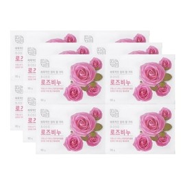 Happy Bath 무궁화 자연미인 로즈비누 90g 4입 x3 Mugunghwa Natural Beauty Rose Soap 90g 4 pieces x3