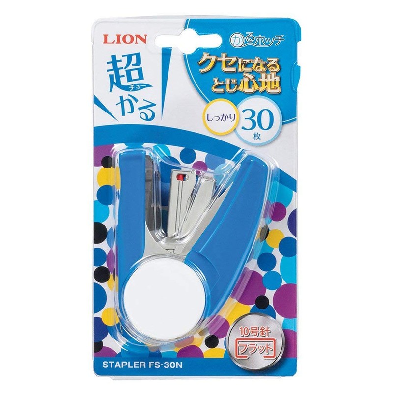 Lion Office Stapler Karu Staple, 30 Bound FS-30N, Blue