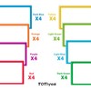 TOTiyea 32 Pack Magnetic Dry Erase Labels, Magnetic Label Stickers
