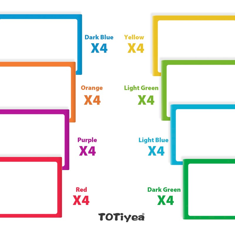 TOTiyea 32 Pack Magnetic Dry Erase Labels, Magnetic Label Stickers