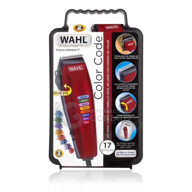 Wahl Máquina Wahl® Color Code Para Corte De Cabello Kit
