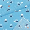 濱 Pattern Remove and Fuji Mountain View and Clouds Blue