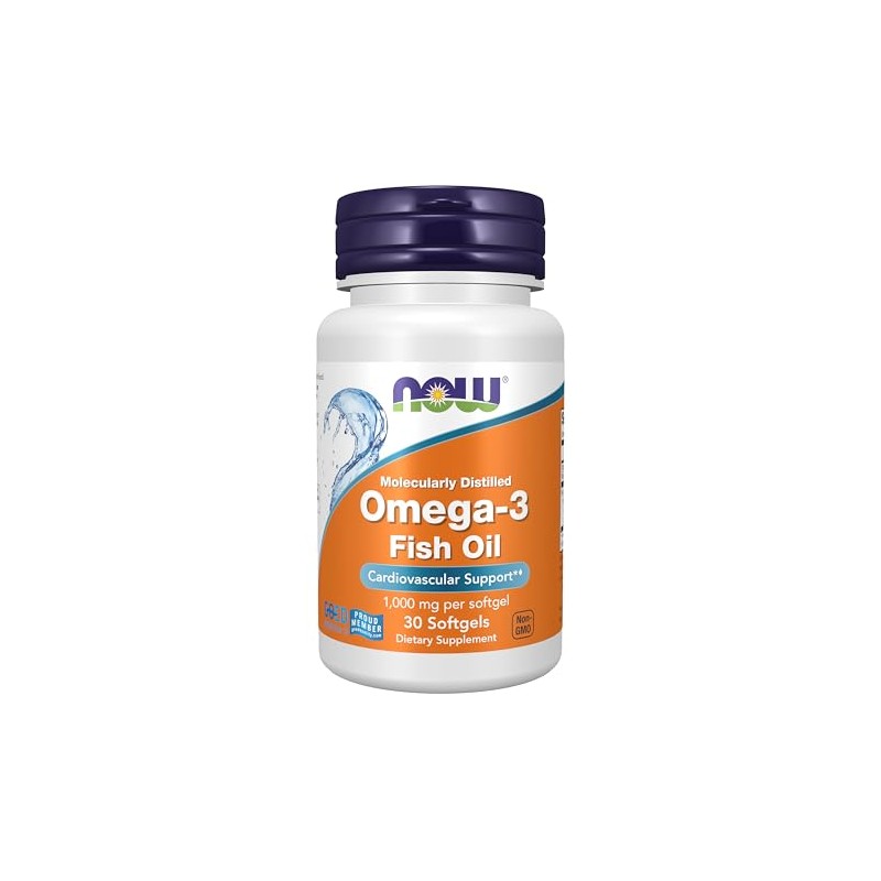 NOW Suplementos, Omega-3 180 EPA/120 DHA, Molecularmente destilada, Apoyo cardiovascular