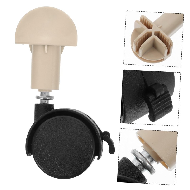 Kisangel 4pcs Pet Cage Casters Replacement Wheels for Cat Swivel