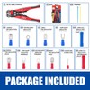 TOPEX 260-Piece Wire Stripper Self-Adjustable Crimper Plier Set Terminals Wire