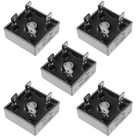Bridgold 5pcs KBPC2504 2504 Bridge Rectifier Diode, Single Phase,Full Wave 25 Amp 400 Volt Electronic Silicon Diodes,4-Pin