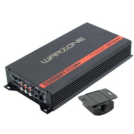 Warzone Series Car Amplifiers - True RMS Power Class D Amps, 1/2/4 Ohm Stable, Multi-Channel and Monoblock Options, Remote Sub Control (700W / 5 Channels)