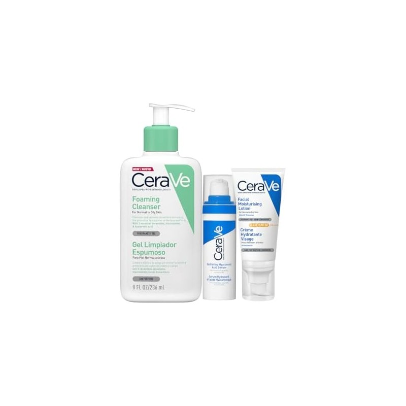 CeraVe Rutina facial: Limpia, hidrata y protege tu piel