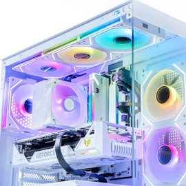 Ocypus Gamma F12 UNI 120mm PC Fans, Daisy-Chain Computer Case Cooling Fan, New-gen Infinity Mirror, Flowing ARGB Light Effects, Low Noise PWM, Up to 1800RPM 9-Blade Standard (WH, 3PCS)