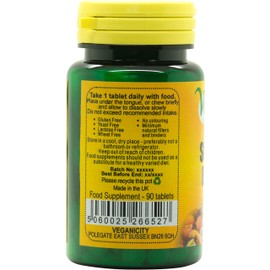 Veganicity B12 500µg Sublingual (Blackcurrant Flavour) : Vitamin B12 Supplement : 90 Tablets, in a Planet-Friendly 99% Recycled Pot