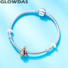 Xmas Charms Fit European Christmas Bracelet, Santa House, Rose Gold