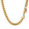 Gold Necklace Mens Chains 20inch Stainless Steel Gold Chain For