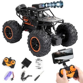 OBEST Remote Controlled Off-Road Car with Camera, 2.4G High Speed Charging Off-Road Remote Controlled Vehicle with WiFi, RC Toy Car Suitable for Children and Adults