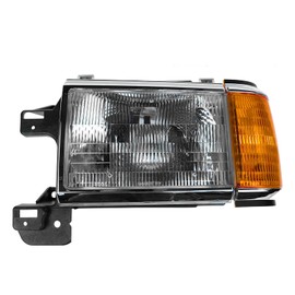 TRQ Left Headlight Assembly Drivers Side Compatible with 1987-1991 Ford Bronco F-150 F-250 F-350 FO2502105