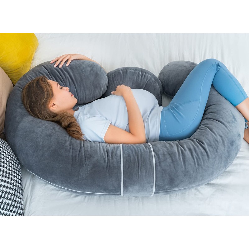 QUEEN ROSE Pregnancy Pillows - E Shaped Pregnancy Pillows for