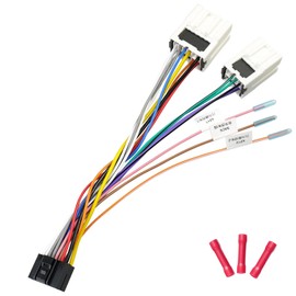 Jayubien Radio Wire Harness for Nissan Stereo Connector, Compatible with Altima Frontier Xterra Murano Armada Pathfinder Quest Infiniti Titan 10Pin 6Pin Car Radio Wiring Adapter Cable Plug