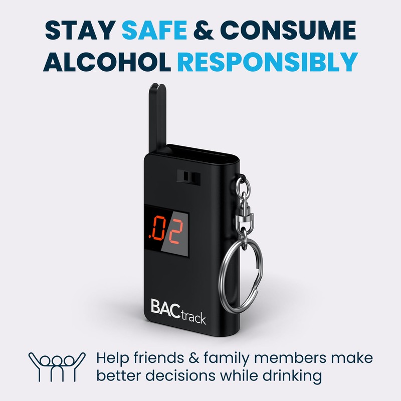 BACtrack BACtrack Keychain Breathalyzer - Black (2 Pack) | Ultra-Portable