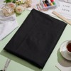 BENECREAT 2x1.5m Black Polyester Lining Fabrics, Woven Fusible Interlining Fabric