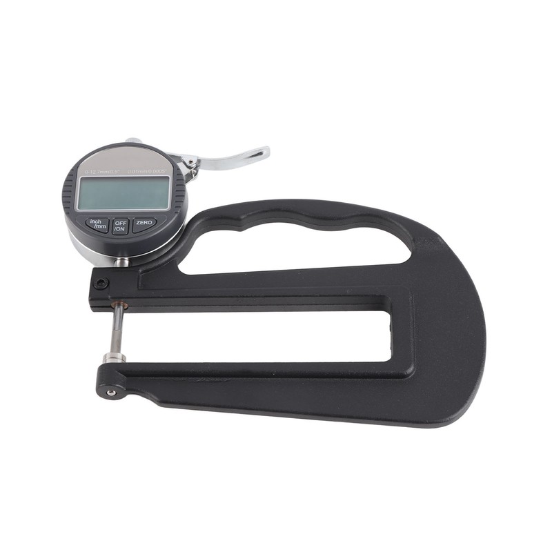 0‑12.7mm Digital Thickness Gauge 0.01mm/0.0005in Resolution Inch Metric Conversion for