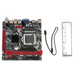 B75 MS LGA 1155 Computer Motherboard, 2 DDR3 16GB ITX PC Gaming Motherboard, PCI E 16X NVME M.2 M.2 USB3.0 SATA3.0 VGA HDMI Interfaces, 100 Megabit Network Card