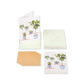 Papyrus Blank Cards with Envelopes, Indoor Garden (14-Count)
