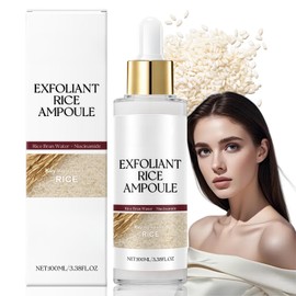 Peel Shot Glow Rice Ampoule,Facial Scrub Exfoliator,Peeling Rice Exfoliant Ampoule,Peel Shot for Face,Soft Exfoliating Face and Body Scrub,Removes Dead Skin,Hydrating Formula for All Skin Types(Rice)