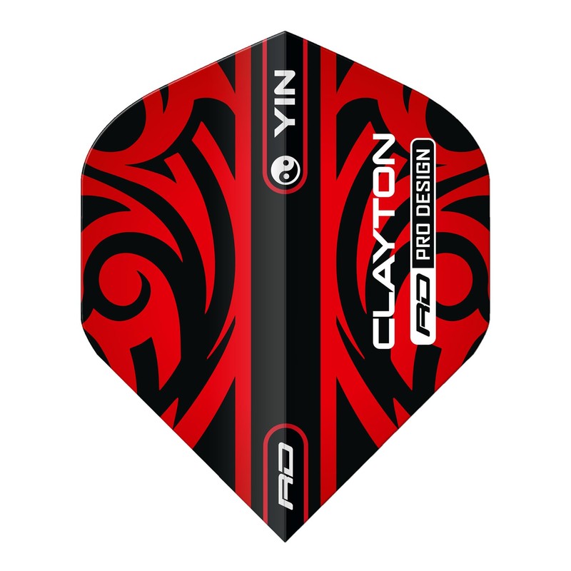 RED DRAGON Yin Yang Double Sided Jonny Clayton Red &