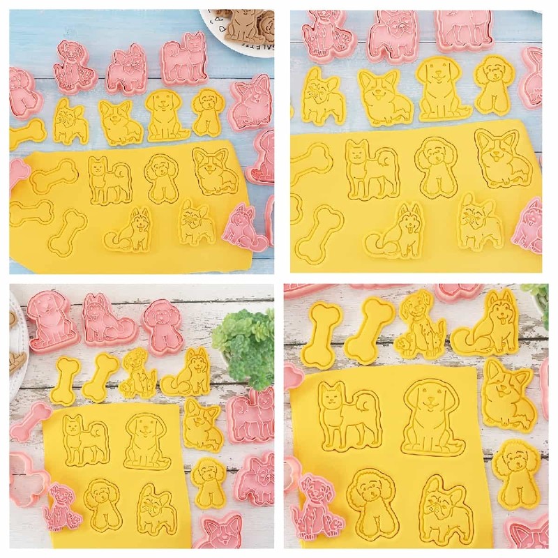 Eidoct 8PCS Cookie Cutters Shapes Baking Set Moulds Cookie Cutters