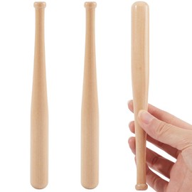GORGECRAFT 18 cm Baseball Bat Unfinished Mini Wooden Baseball Bat Unpainted Wooden Bat for Painting Key Ring Action Figures DIY Craft Projects Ball Sports Party Decoration