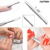 AFTREN Double Sided Metal Cuticle Pusher Tool Manicure Pedicure Salon