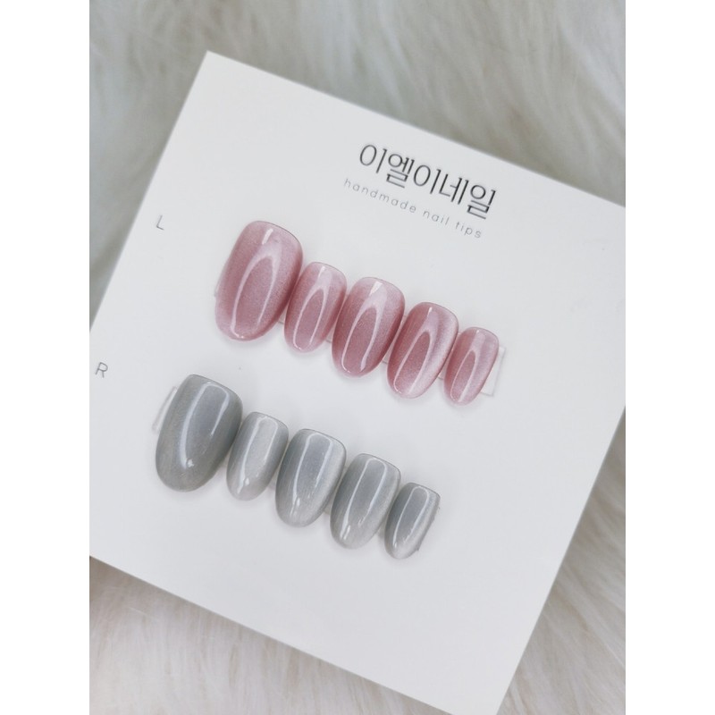 Heart Nail Tips 2p Service Transparent Glass Ball Magnet Gel