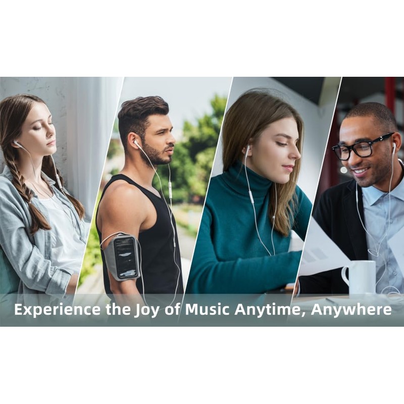 RS ELECTRONICS OEM Wired 3.5mm White Headset with Microphone, Volume